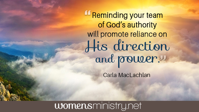remind team of God's authority quote image