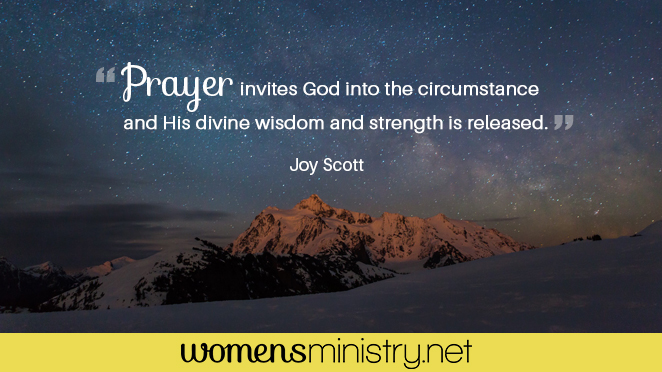 Prayer quote from Joy Scott