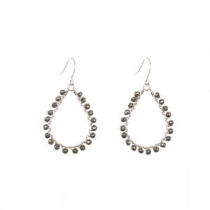 Fashion and Compassion pyrite earrings